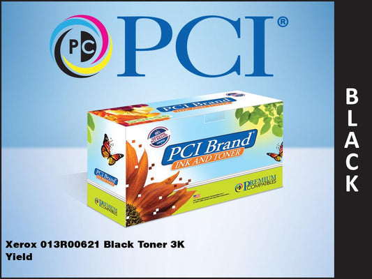 Pci Brand Compatible Xerox 013R00621 Black Toner Cartridge 3000 Page Yield For X