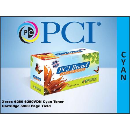 Pci Brand Compatible Xerox 106R01388 Cyan Toner Cartridge 5900 Page Yield For Xe