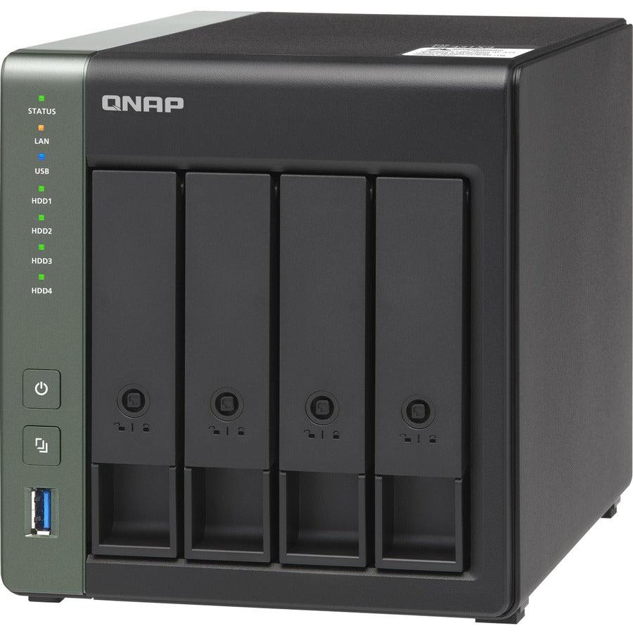 Qnap Ts-431X3-4G-Us Annapurnalabs Al314 4-Core 1.7Ghz 4Gb Ddr3 4-Bay Nas W/ Built-In 10Gbe Sfp+ And 2.5Gbe Rj45 Ports For Smb