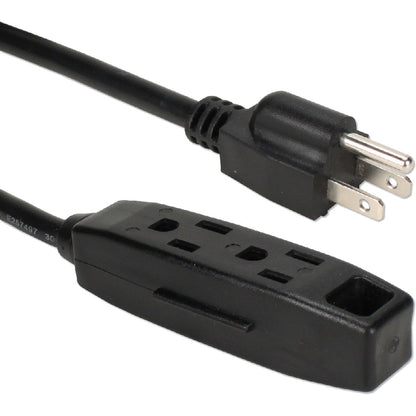 Qvs 3-Pack 3-Outlet 3-Prong 25Ft Power Extension Cord