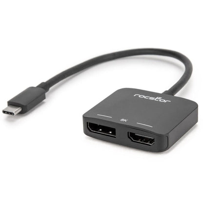 Rocstor Premium Usb C To Hdmi 2.0 Or Displayport 1.4A Monitor Adapter - Mst Mode