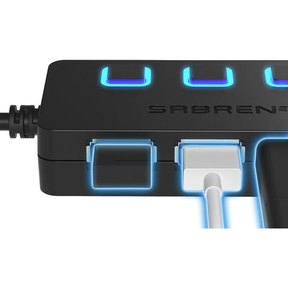 Sabrent 4 Port Usb 3.0 Hub With Power Switches