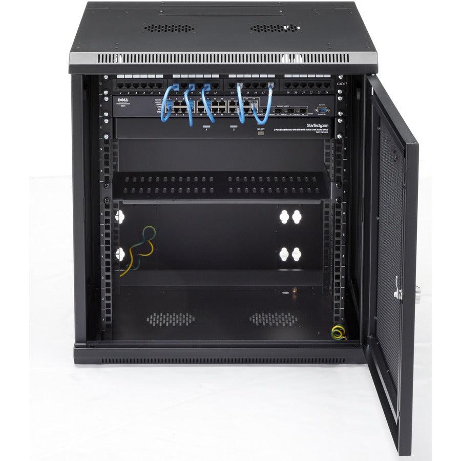 Startech.Com 12U 19" Wall Mount Network Cabinet - 20" Deep 4 Post Hinged Locking It Computer