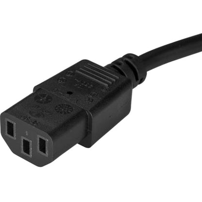 Startech.Com Power Cord - Right-Angle Nema 5-15P To C13 - 3 Ft.