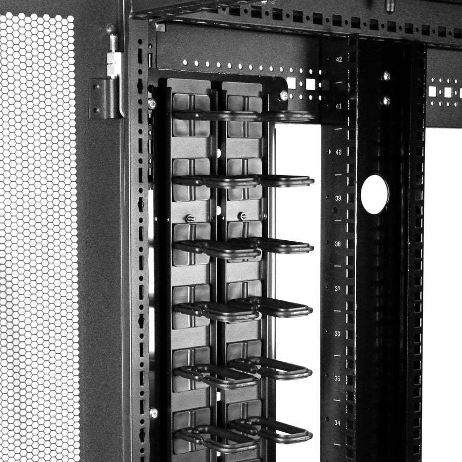 Startech.Com Vertical Cable Organizer With D-Ring Hooks - 0U - 6 Ft.