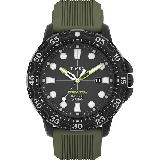 Timex Expedition Gallatin - Green Dial &amp; Green Silicone Strap