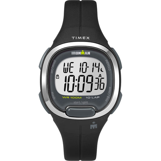 Timex Ironman Essential 10MS Watch - Black &amp; Chrome