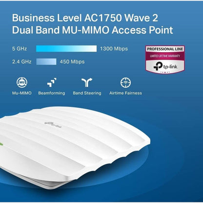 Tp-Link Eap245(5-Pack) - Omada Ac1750 Gigabit Wireless Access Point - Limited Lifetime Warranty
