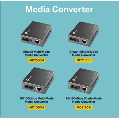 Tp-Link Mc210Cs - Gigabit Sfp To Rj45 Fiber Media Converter - Fiber To Ethernet Converter