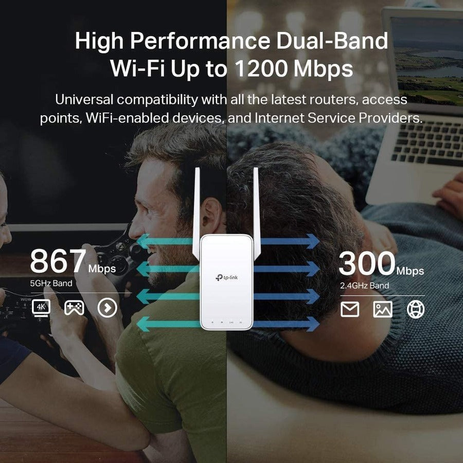 Tp-Link Re315 - Dual Band Ieee 802.11Ac 1.17 Gbit/S Wireless Range Extender