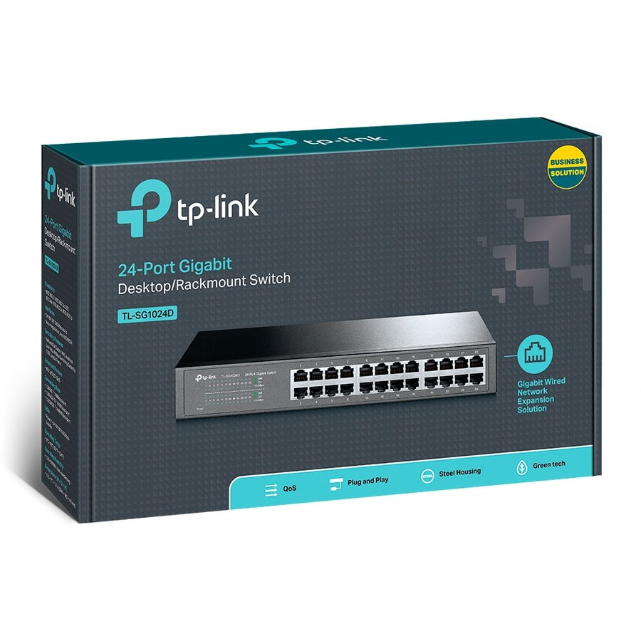 Tp-Link Tl-Sg1024D - 24-Port Gigabit Ethernet Unmanaged Switch - Limited Lifetime Warranty