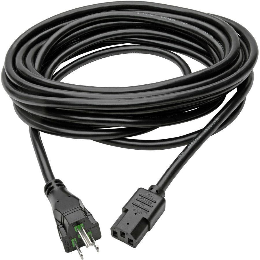 Tripp Lite Hospital-Grade Computer Power Cord Lead Cable, 15A, 14Awg (Nema 5-15P To Iec-320-C13), 7.62 M (25-Ft.)