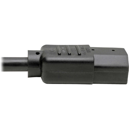 Tripp Lite P004-18N-2C13 Power Cord Splitter, C14 To 2Xc13 Pdu Style - 10A, 250V, 18 Awg, 18-In. (45.72 Cm), Black