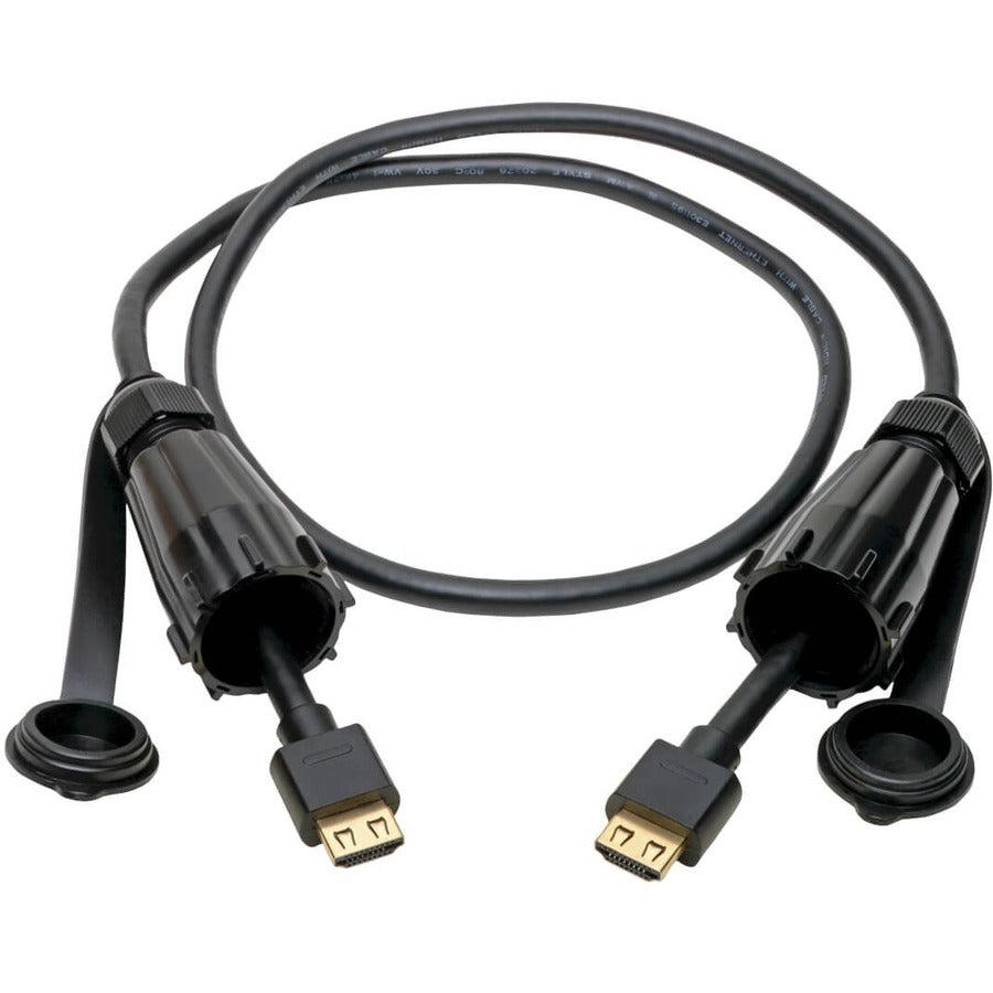 Tripp Lite P569-003-Ind2 High-Speed Hdmi Cable (M/M) - 4K 60 Hz, Hdr, Industrial, Ip68, Hooded Connectors, Black, 3 Ft.