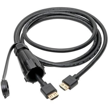 Tripp Lite P569-006-Ind High-Speed Hdmi Cable (M/M) - 4K 60 Hz, Hdr, Industrial, Ip68, Hooded Connector, Black, 6 Ft.