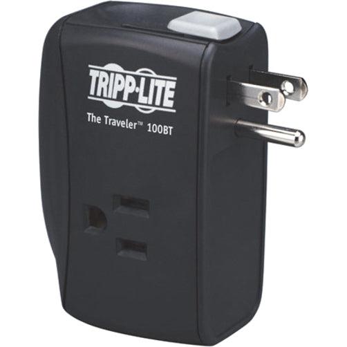 Tripp Lite Protect It! 2-Outlet Portable Surge Protector, Direct Plug-In, 1050 Joules, Ethernet Protection