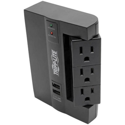 Tripp Lite Protect It! 6-Outlet Surge Protector With 3 Rotatable Outlets – Direct Plug-In, 1080 Joules, 2 Usb Ports