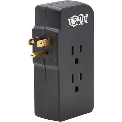 Tripp Lite Safe-It 3-Outlet Surge Protector - 2 Usb Ports, 5-15P Direct Plug-In, 1050 Joules, Antimicrobial Protection, Black