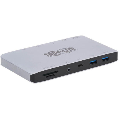 Tripp Lite Thunderbolt 3 Dock W Usb-C Compatibility, Dual Display - 8K Displayport, Usb 3.2 Gen 2 10G, Usb-A/C Hub, Memory Card, Gbe, 60W Pd Charging