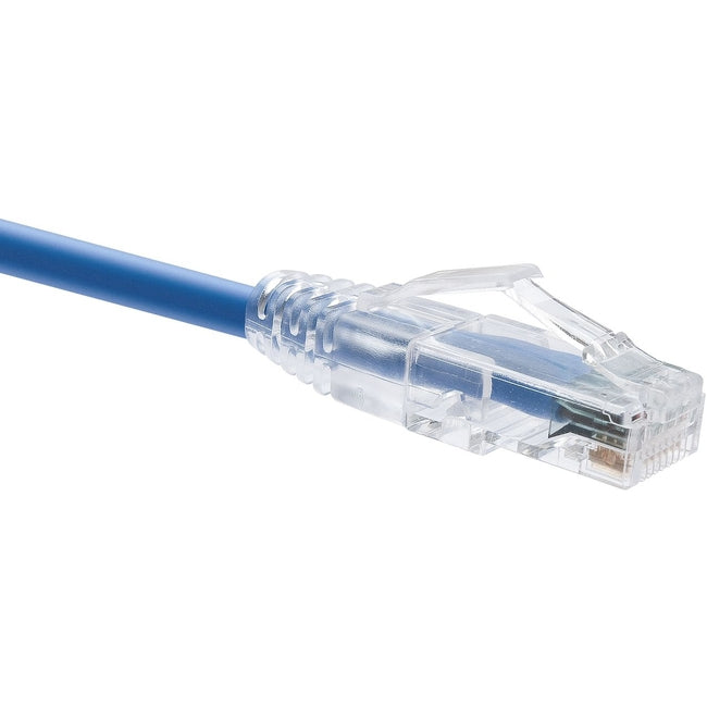 Unirise 25 Foot Cat6 Snagless Clearfit Patch Cable Blue - High Density Cat6 Ultr