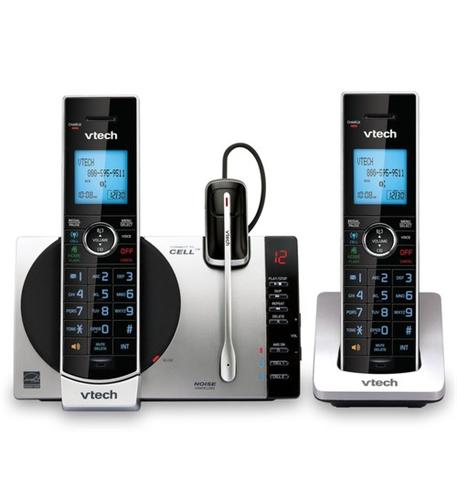 VTech Two Handset Cordless Phone VT-DS6771-3