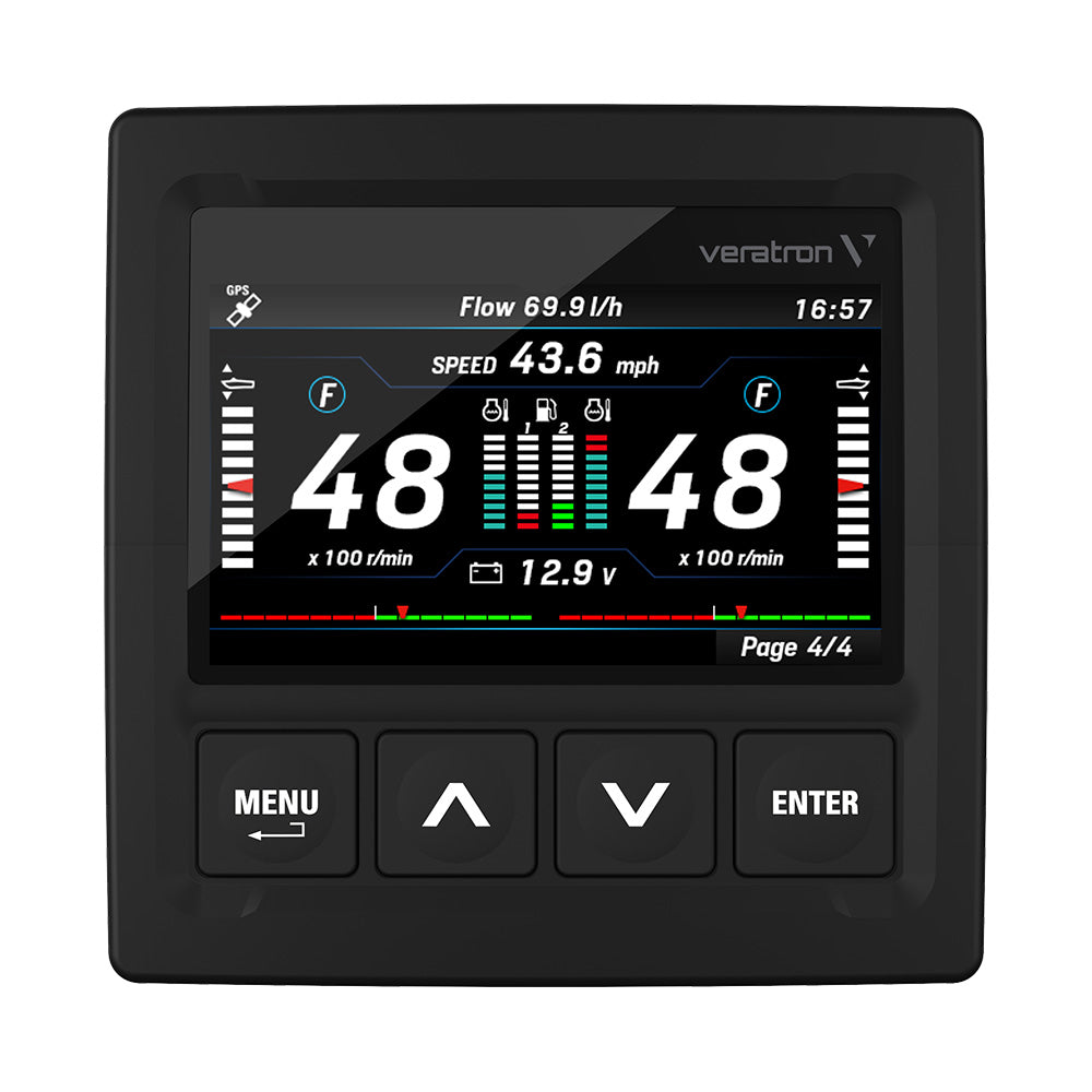 Veratron OceanLink&reg; 4.3" NMEA 2000&reg; Certified TFT Gateway - Black