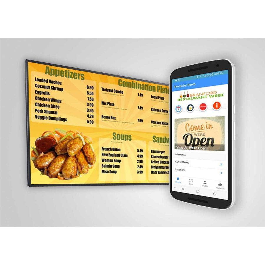 Viewsonic Cde7520 Signage Display Digital Signage Flat Panel 190.5 Cm (75") Ips 450 Cd/M² 4K Ultra Hd Black Built-In Processor Android 8.0