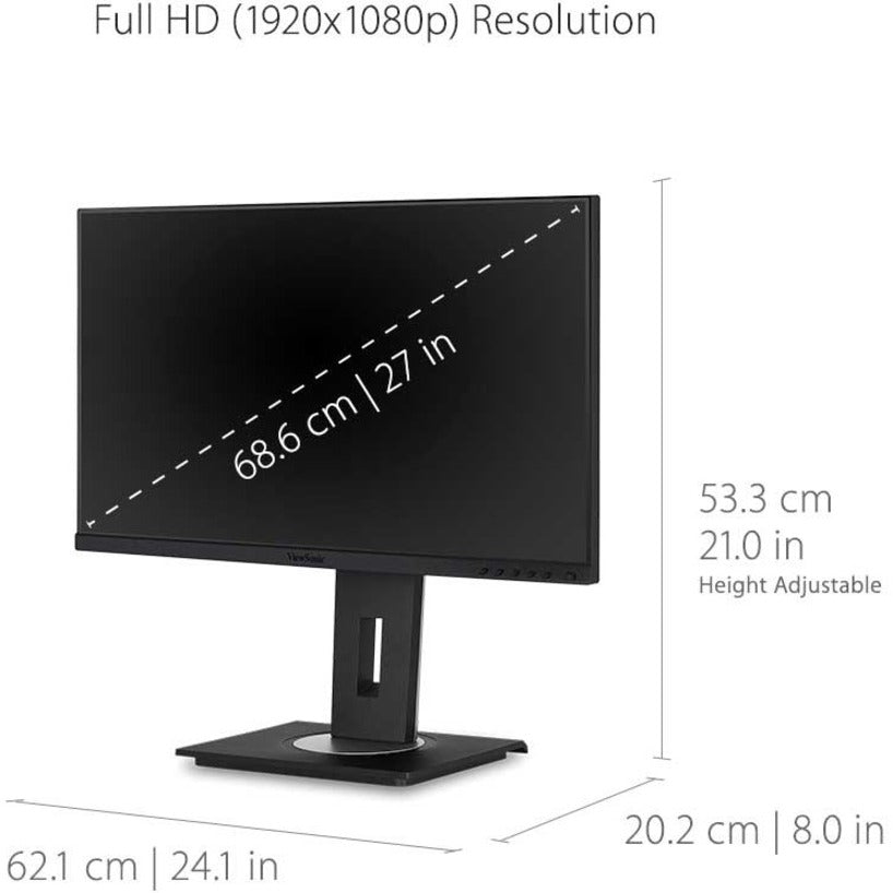 Viewsonic Vg Series Vg2755 Led Display 68.6 Cm (27") 1920 X 1080 Pixels Full Hd Black