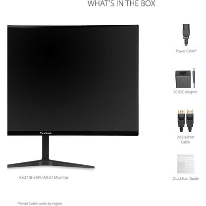 Viewsonic Vx Series Vx2718-2Kpc-Mhd Led Display 68.6 Cm (27") 2560 X 1440 Pixels Quad Hd Black