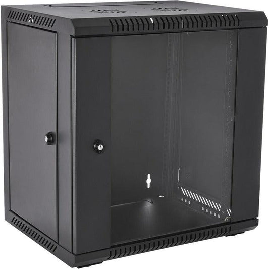 12U Rack Wall Mount Enclosure,Locking Glass Doors 450Mm