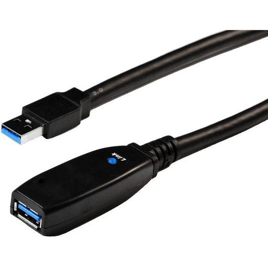 15Ft 5M Usb3 Extension Cable,With Extension Booster Black 4X3302A25M