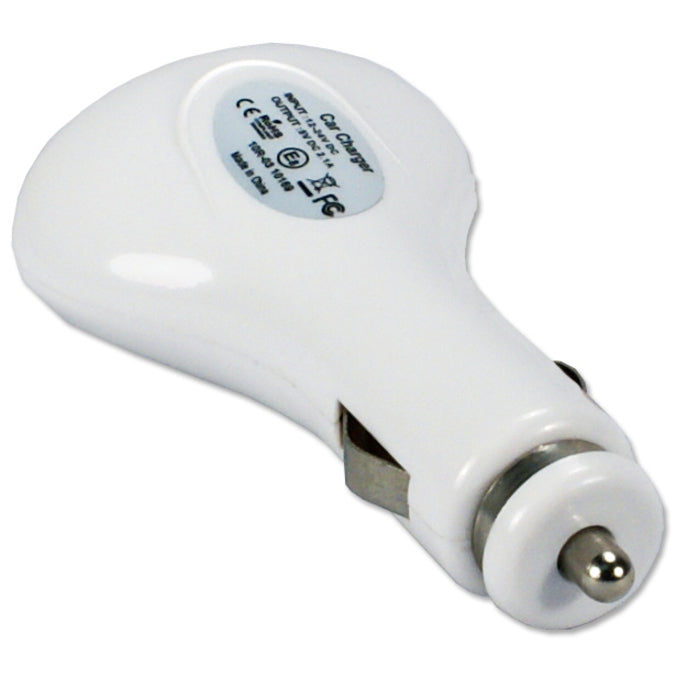 2.1A Dual-Port Usb Car Charger,White