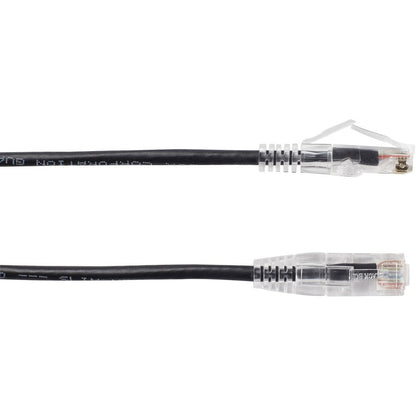 3Ft Black Cat6A Slim 28Awg Patc,H Cable 500Mhz Utp Cm Snagless