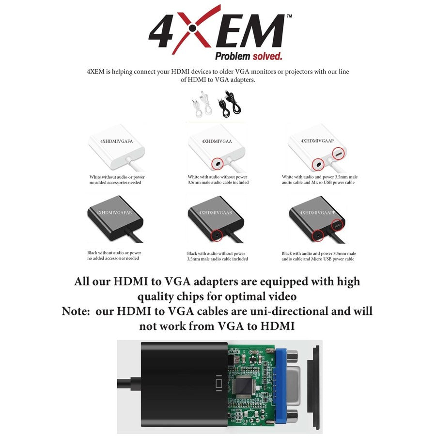 8In Hdmi To Vga Male Female,With Audio Adapter Converter 1080P