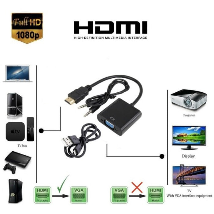 8In Hdmi To Vga Usb Power With,Audio Male And Female Adapter 1080P 4Xhdmivgaapb