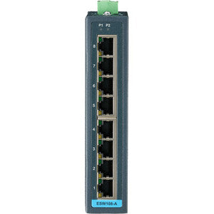 8Port 10/100Mb Ethernet Switch,Wide Temp C1D2 Low Pwr Input