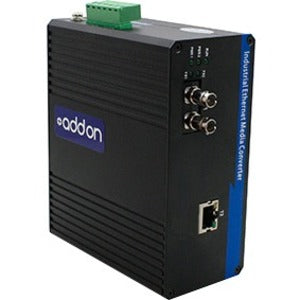 Addon 1 10/100/1000Base-Tx(Rj-45) To 1 1000Base-Sx(St) Mmf 850Nm 550M Industrial Media Converter