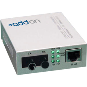Addon 10/100Base-Tx(Rj-45) To 100Base-Bxu(St) Bidi Smf 1310Nm/1550Nm 20Km Media Converter