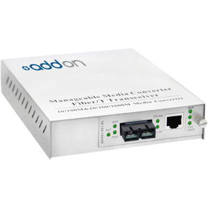 Addon 10/100Base-Tx(Rj-45) To 100Base-Fx(Sc) Mmf 1310Nm 2Km Managed Media Converter