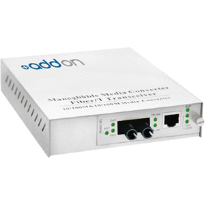 Addon 10/100Base-Tx(Rj-45) To 100Base-Lx(St) Smf 1310Nm 20Km Managed Media Converter
