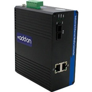 Addon 2 10/100/1000Base-Tx(Rj-45) To 1 1000Base-Lx(Fc) Smf 1310Nm 20Km Industrial Media Converter Switch