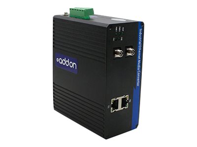 Addon 2 10/100/1000Base-Tx(Rj-45) To 2 1000Base-Bxu(Fc) Smf 1310Nmtx/1550Nmrx 20Km Industrial Media Converter