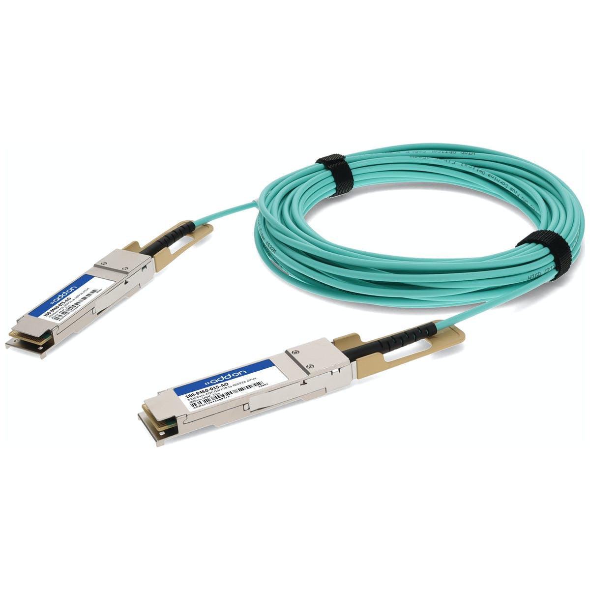 Addon Networks 160-9460-015-Ao Infiniband Cable 15 M Qsfp28 Turquoise