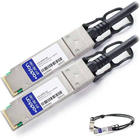 Addon Networks 470-Abpw-Ao Infiniband Cable 0.5 M Qsfp28 Black
