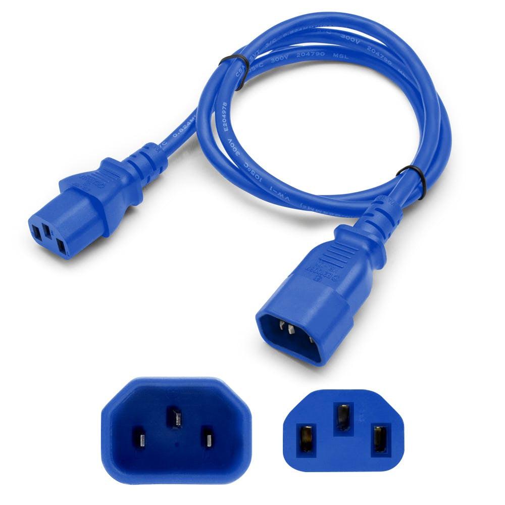 Addon Networks Add-C132C1414Awg3Ftbe Power Cable Blue 0.91 M C14 Coupler C13 Coupler