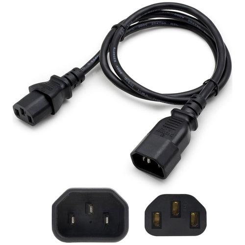Addon Networks Add-C132C1418Awg2M Power Cable Black 2 M C13 Coupler C14 Coupler