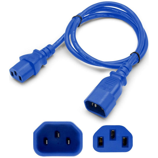 Addon Networks Add-C132C1418Awg5Ftbe Power Cable Blue 1.52 M C13 Coupler C14 Coupler