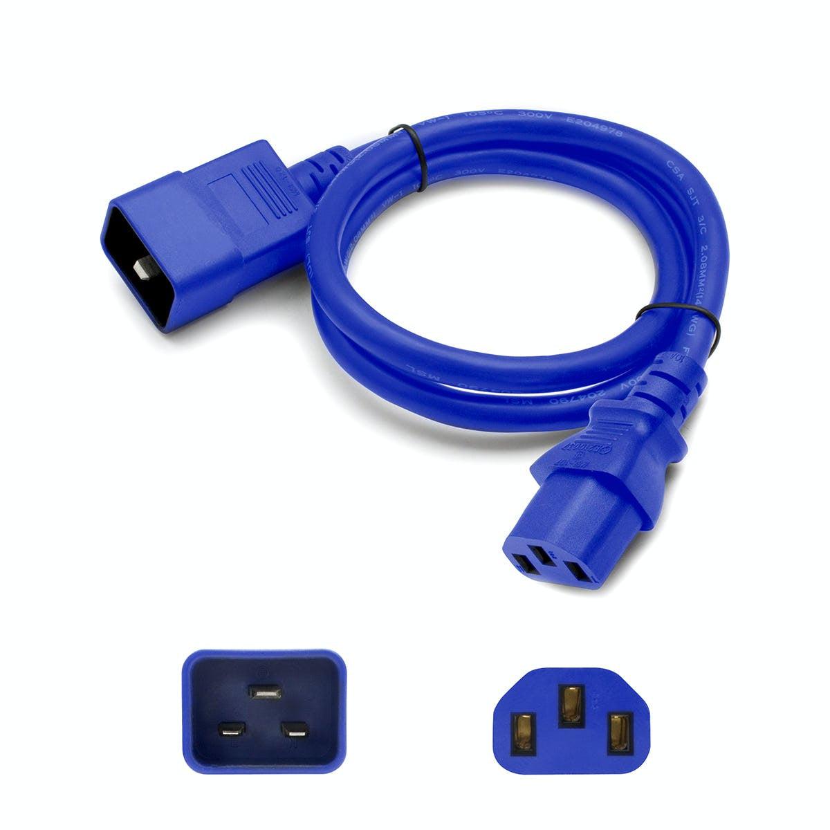 Addon Networks Add-C132C2014Awg2Ftbe Power Cable Blue 0.61 M C20 Coupler C13 Coupler