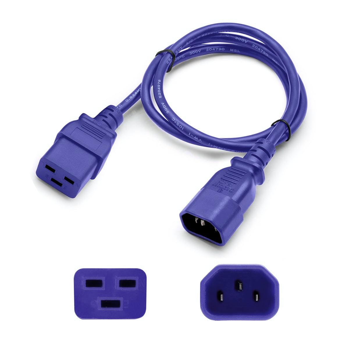 Addon Networks Add-C142C1914Awg2Ftbe Power Cable Blue 0.61 M C14 Coupler C19 Coupler