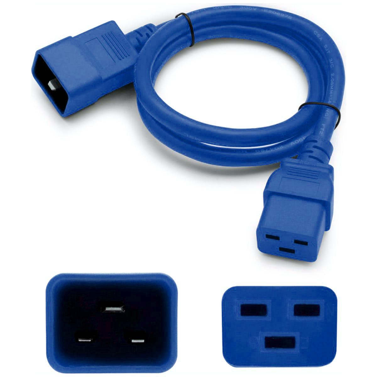 Addon Networks Add-C192C2012Awg2Ftbe Power Cable Blue 0.61 M C19 Coupler C20 Coupler